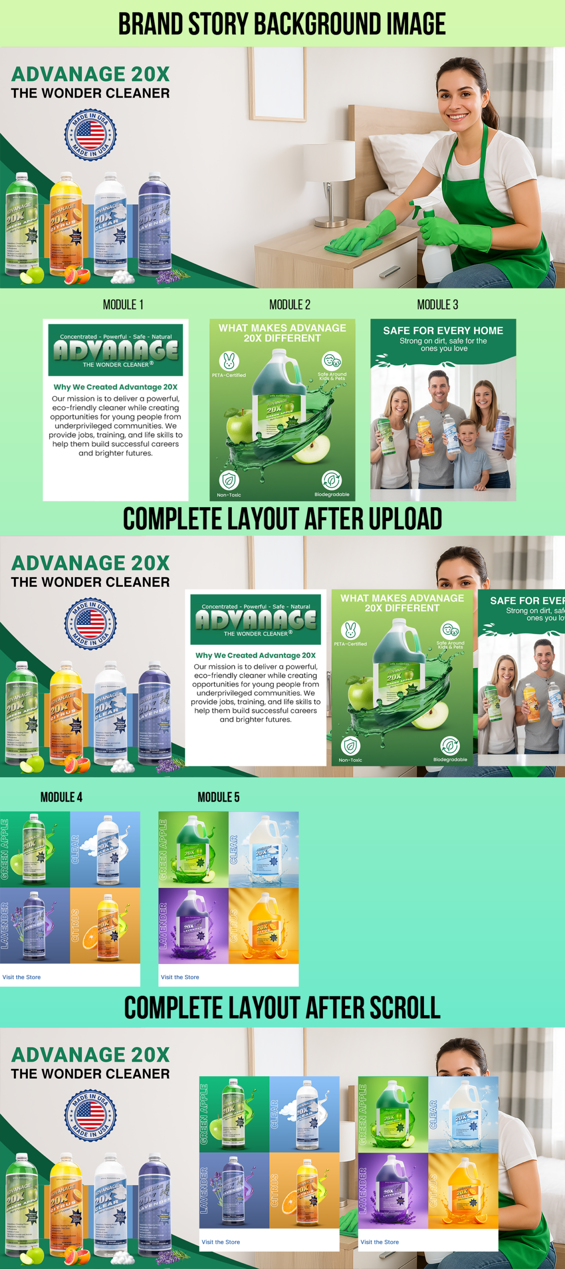 ADVANAGE 20X — Amazon Brand Story design by Gomal Graphics