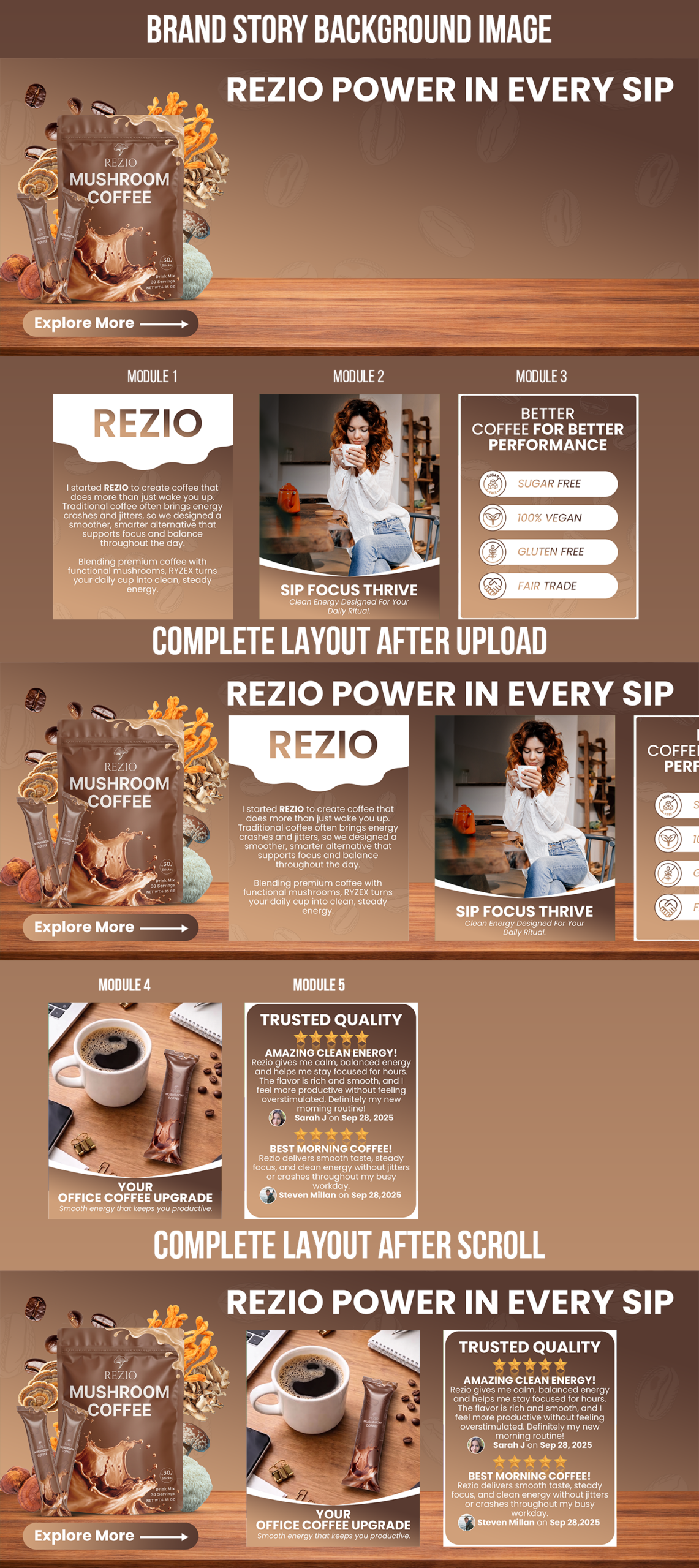 Coffee — Amazon Brand Story design by Gomal Graphics