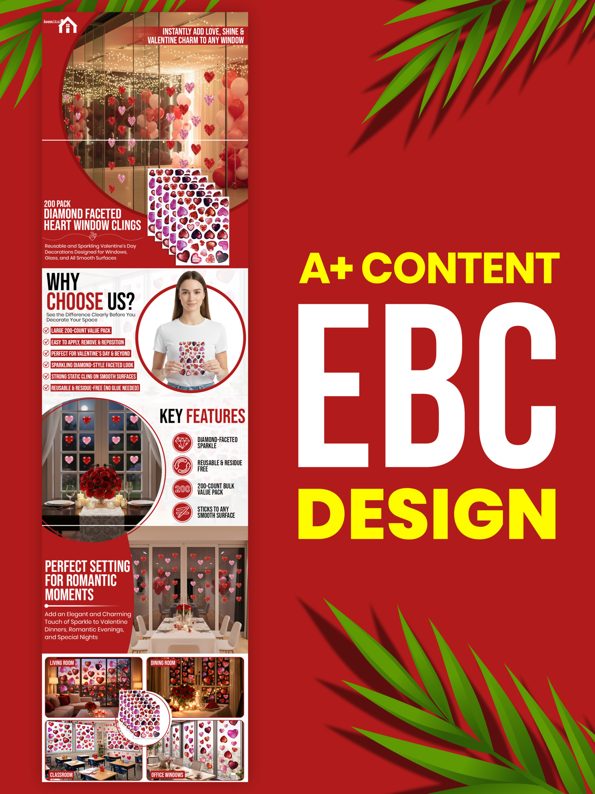 Heart Clings — Amazon A+ Content design by Gomal Graphics