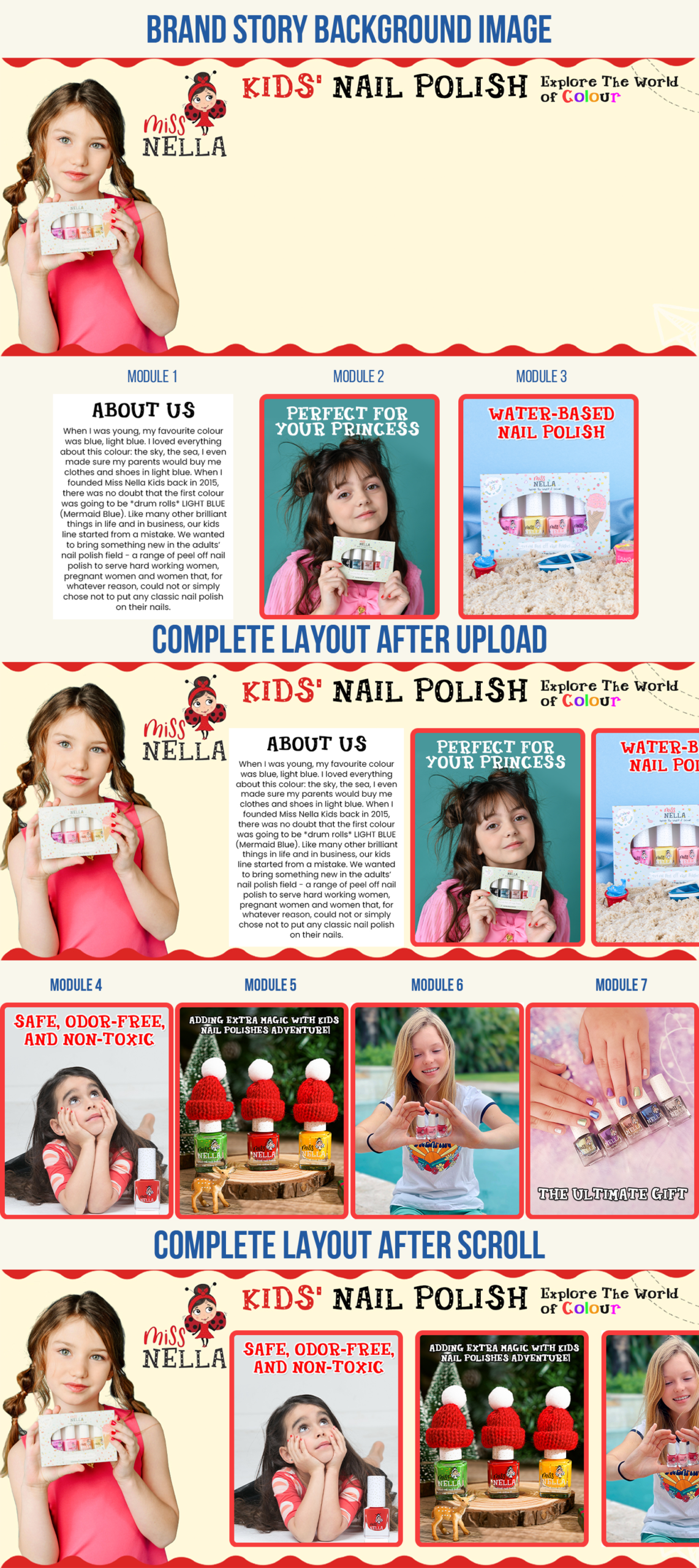 Kids Nail Polish — Amazon Brand Story design by Gomal Graphics