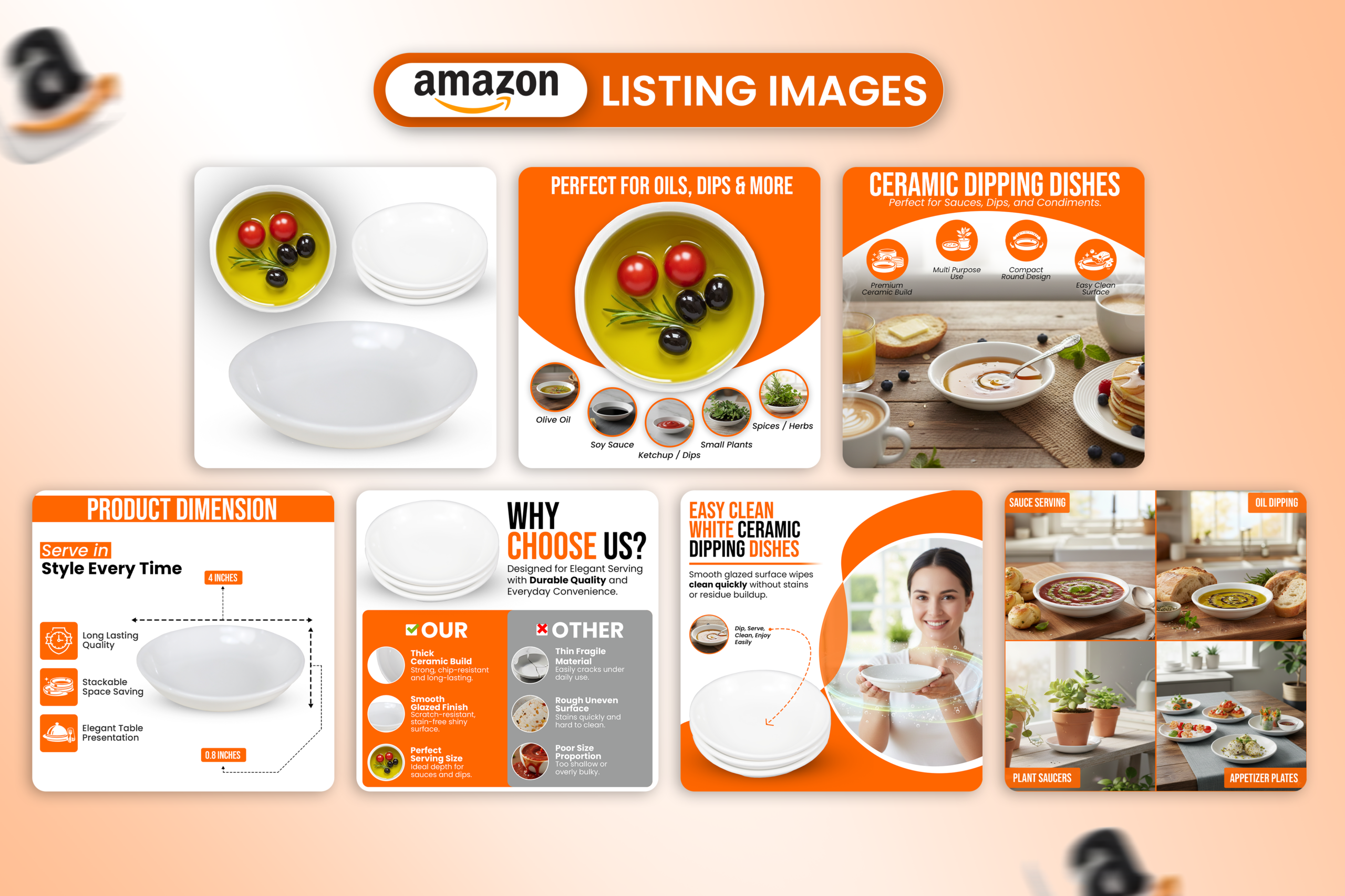 Plate Amazon listing design by Gomal Graphics