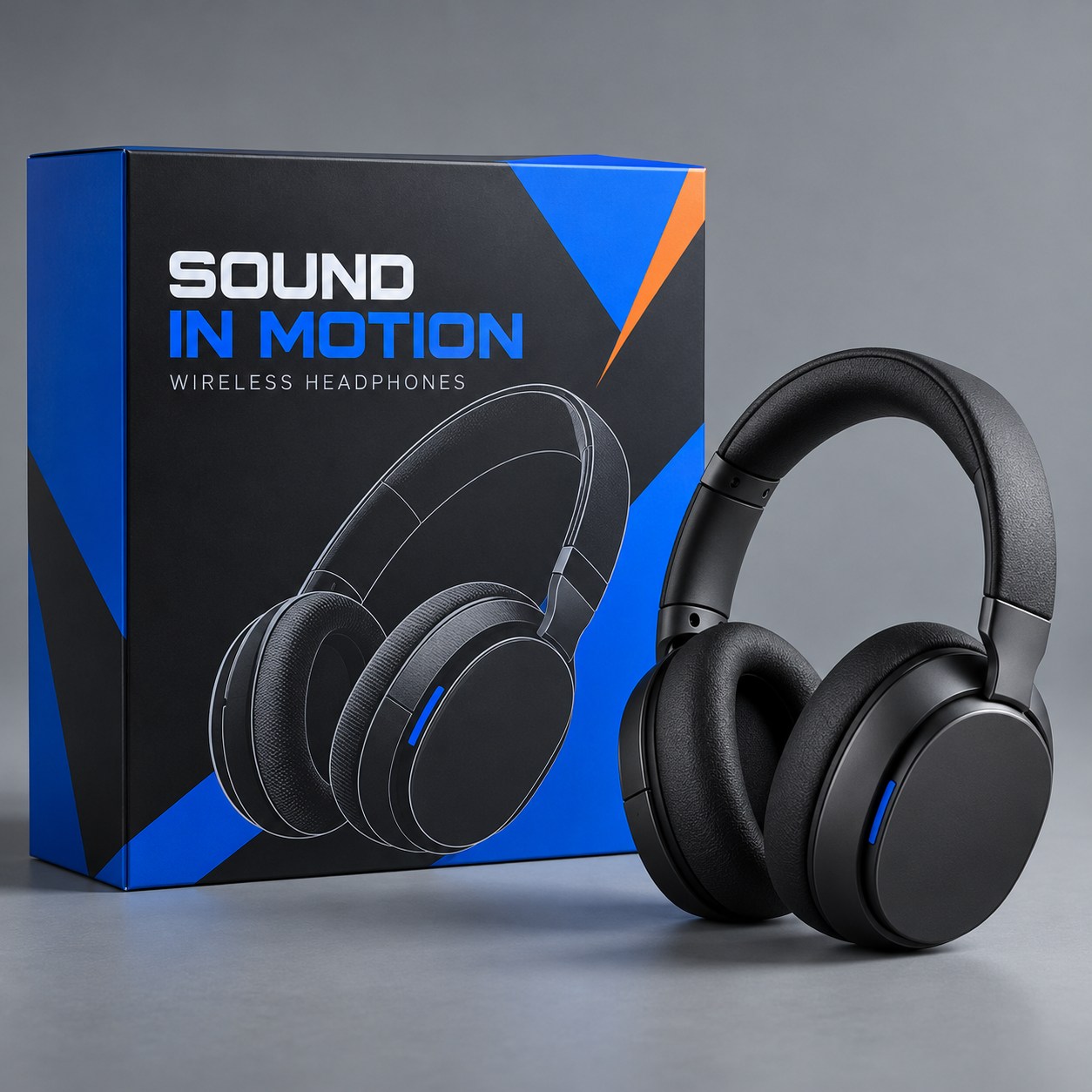 Sound In Motion Headphone Packaging — self-initiated concept mockup